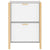 Shoe Cabinet White 57.5x33x80 cm Engineered Wood