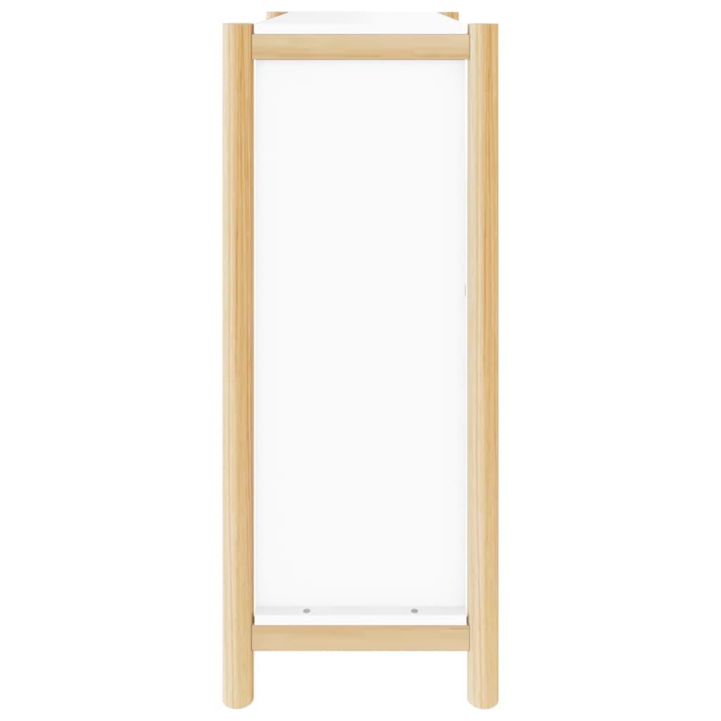 Shoe Cabinet White 57.5x33x80 cm Engineered Wood