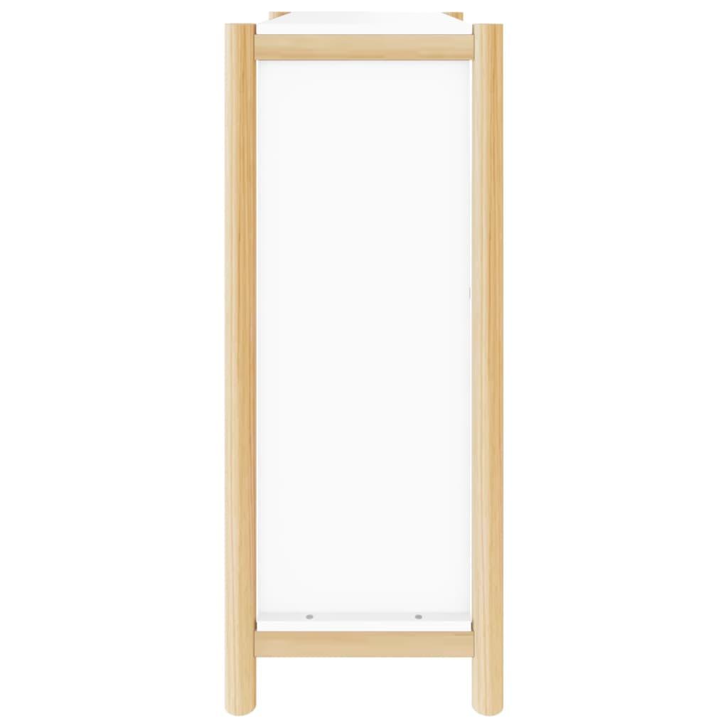 Shoe Cabinet White 57.5x33x80 cm Engineered Wood