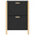 Shoe Cabinet Black 57.5x33x80 cm Engineered Wood