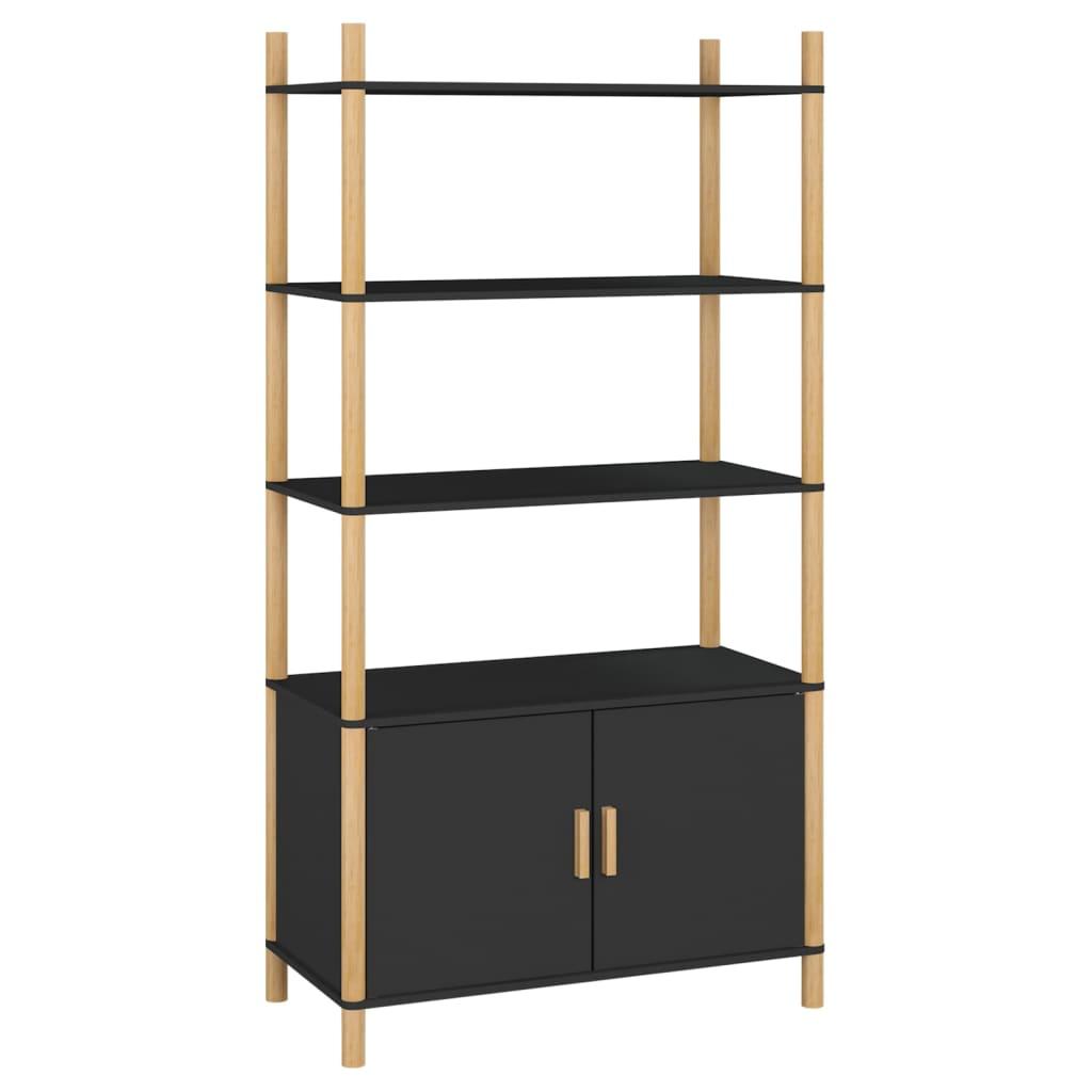 Highboard Black 80x40x153 cm Engineered Wood