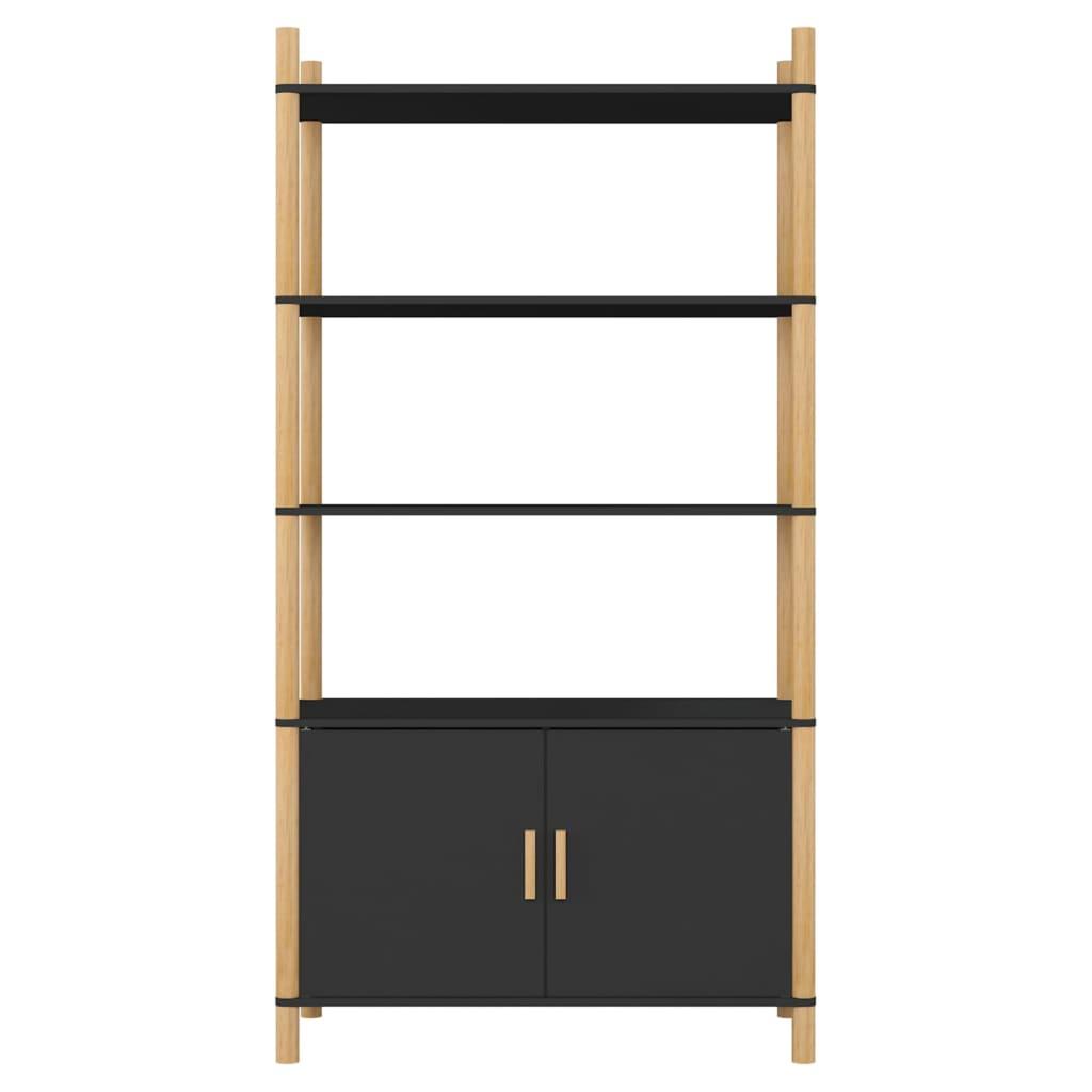 Highboard Black 80x40x153 cm Engineered Wood