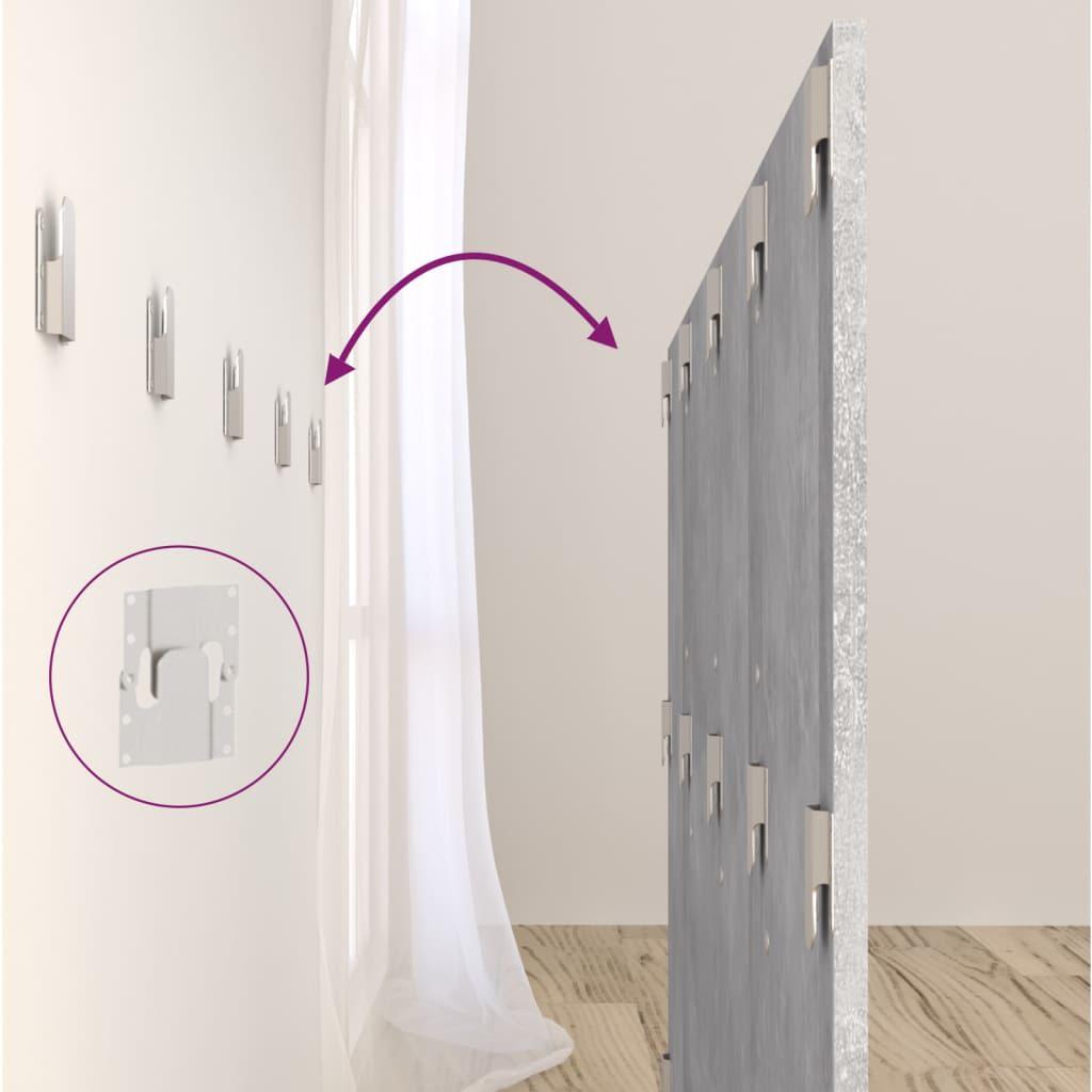 Bed Headboard with Cabinets Concrete Grey 160 cm Engineered Wood