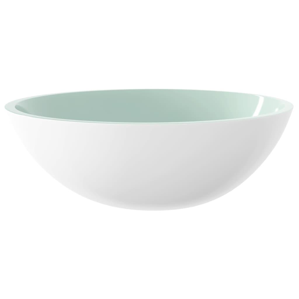 Basin Glass 50x37x14 cm White