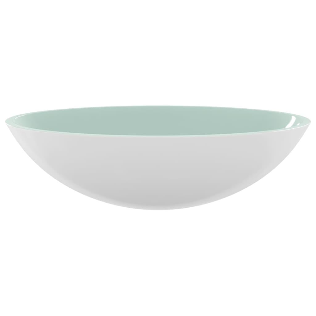 Basin Glass 50x37x14 cm White