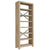 7-Tier Bookcase 80x30x200 cm Solid Wood Acacia