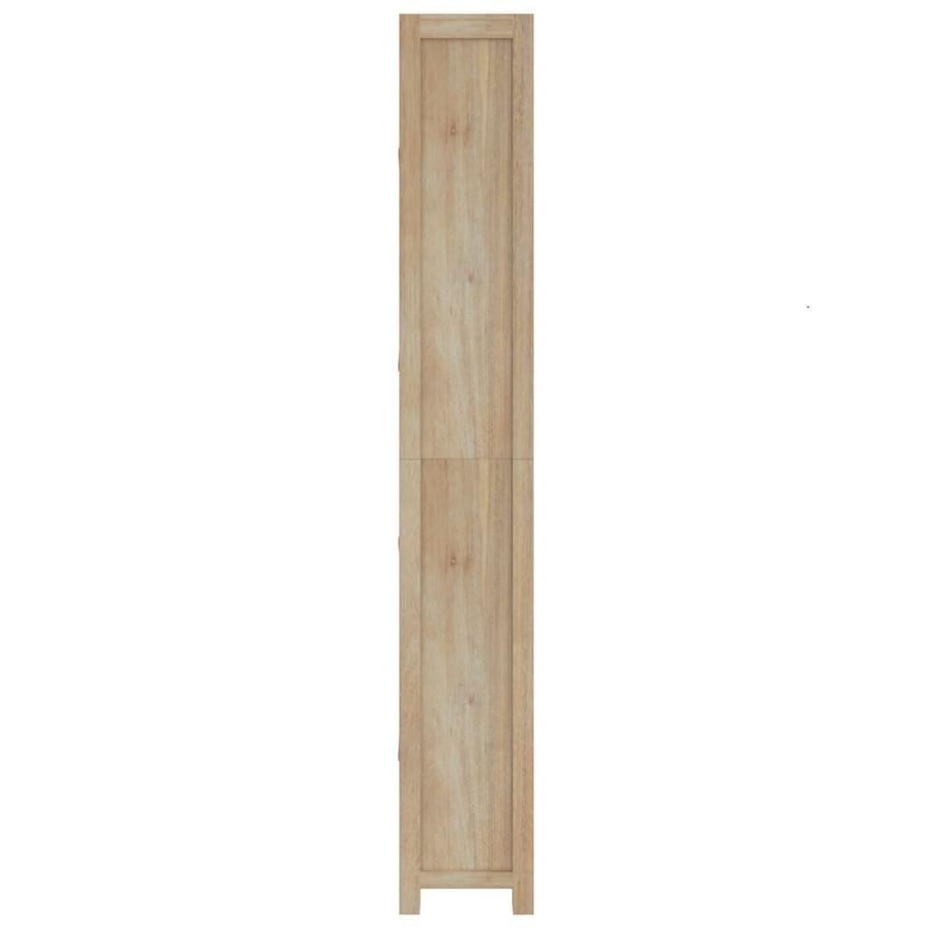 7-Tier Bookcase 80x30x200 cm Solid Wood Acacia