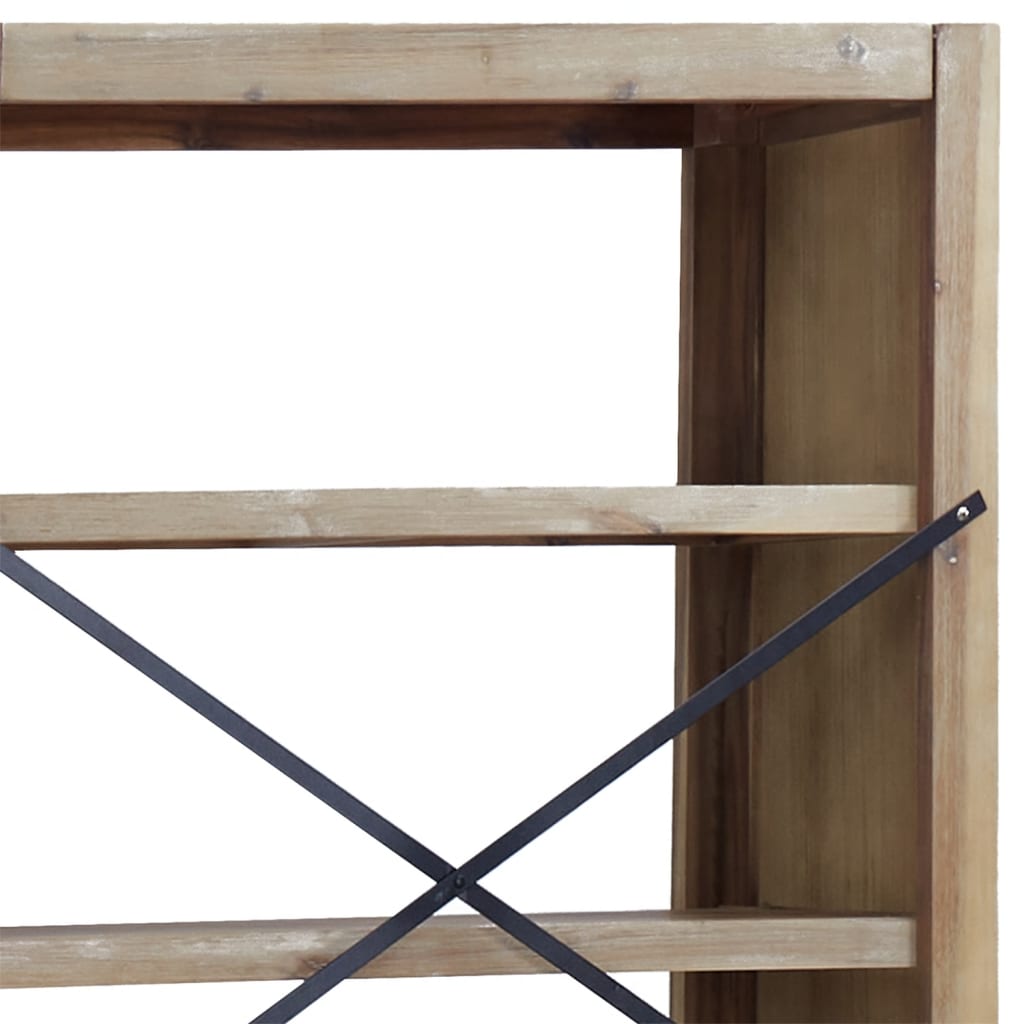 6-Tier Bookcase 80x30x170 cm Solid Wood Acacia