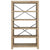 5-Tier Bookcase 80x30x140 cm Solid Wood Acacia