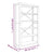 5-Tier Bookcase 80x30x140 cm Solid Wood Acacia