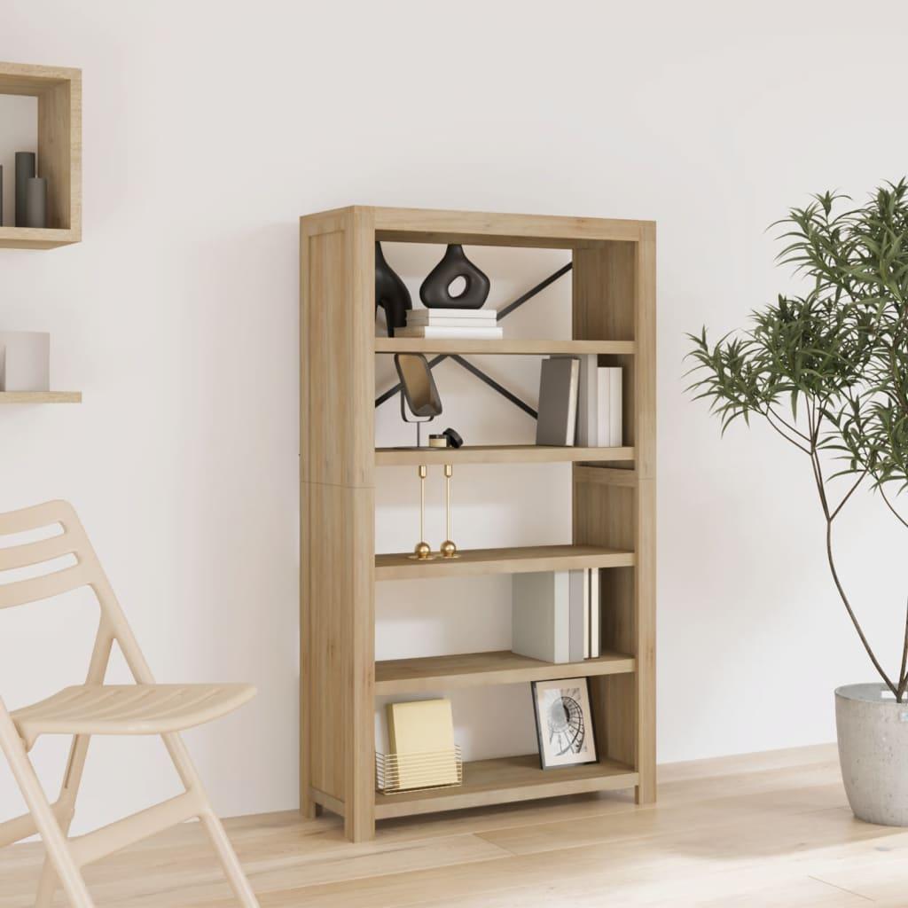 5-Tier Bookcase 80x30x140 cm Solid Wood Acacia