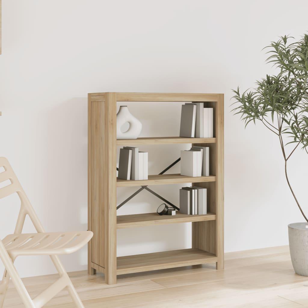 4-Tier Bookcase 80x30x110 cm Solid Wood Acacia