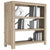 3-Tier Bookcase 80x30x80 cm Solid Wood Acacia