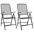 3 Piece Garden Dining Set Expanded Metal Mesh Anthracite
