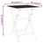 5 Piece Garden Dining Set Expanded Metal Mesh Anthracite