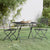 3 Piece Garden Dining Set Expanded Metal Mesh Anthracite