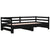 Pull-out Day Bed without Mattress Black 90x190 cm