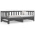 Pull-out Day Bed without Mattress Grey 2x(90x190) cm