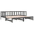 Pull-out Day Bed without Mattress Grey 2x(90x190) cm