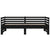 Pull-out Day Bed without Mattress Black 2x(90x190) cm