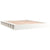 Bed Frame without Mattress White 150x200 cm Solid Wood