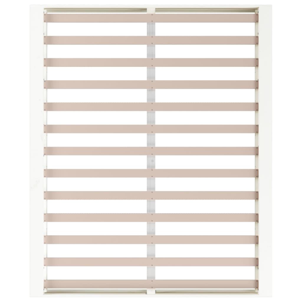 Bed Frame without Mattress White 150x200 cm Solid Wood