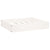 Dog Bed White 51.5x44x9 cm Solid Wood Pine