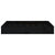 Dog Bed Black 61.5x49x9 cm Solid Wood Pine
