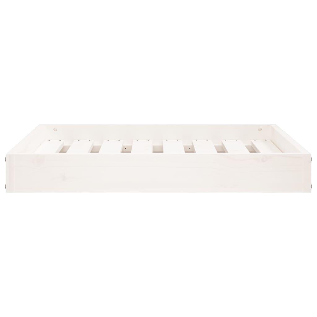 Dog Bed White 71.5x54x9 cm Solid Wood Pine