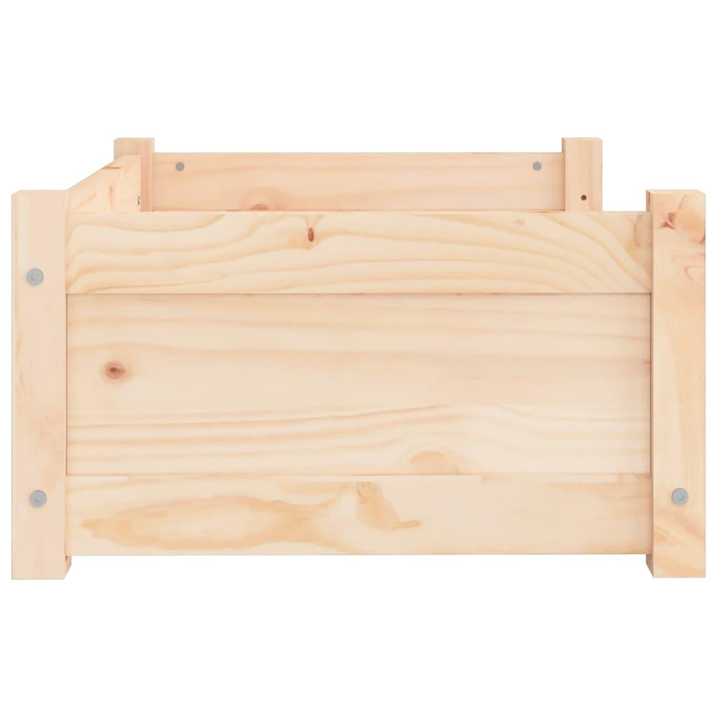 Dog Bed 65.5x50.5x28 cm Solid Pine Wood