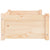 Dog Bed 65.5x50.5x28 cm Solid Pine Wood
