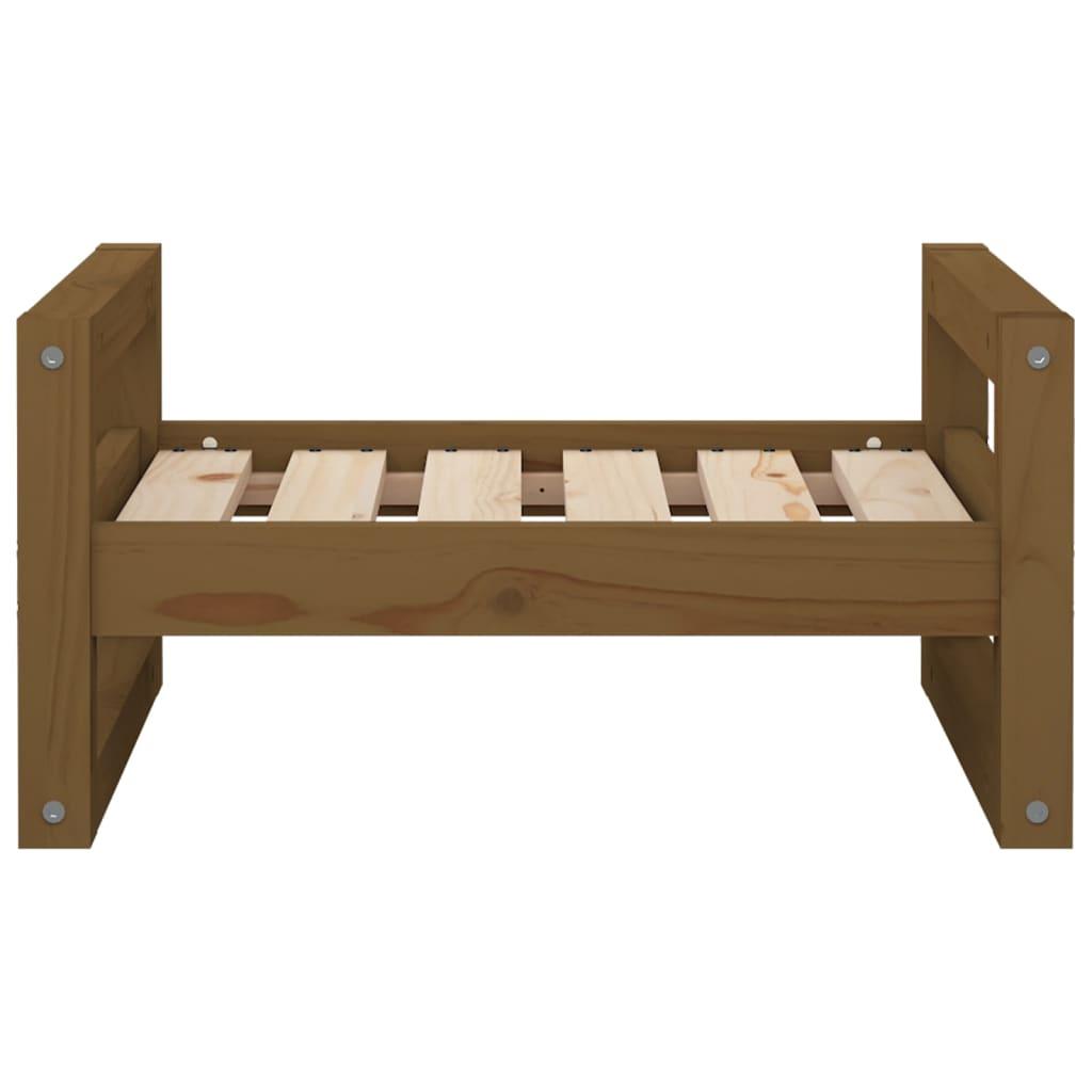 Dog Bed Honey Brown 55.5x45.5x28 cm Solid Pine Wood