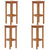 Bar Stools 4 pcs Solid Wood Acacia
