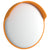 Outdoor Convex Traffic Mirror Orange Ø30 cm Polycarbonate