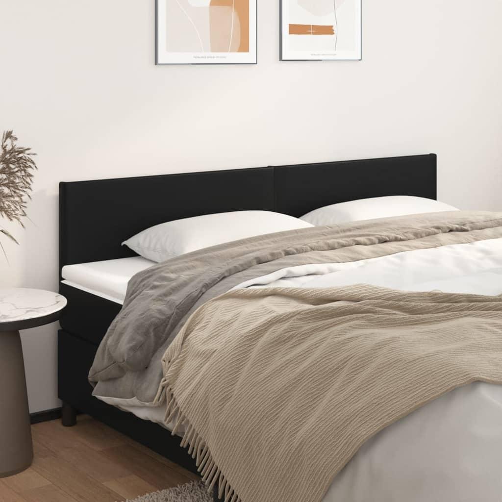 Headboards Black 160x5x78/88 cm Faux Leather