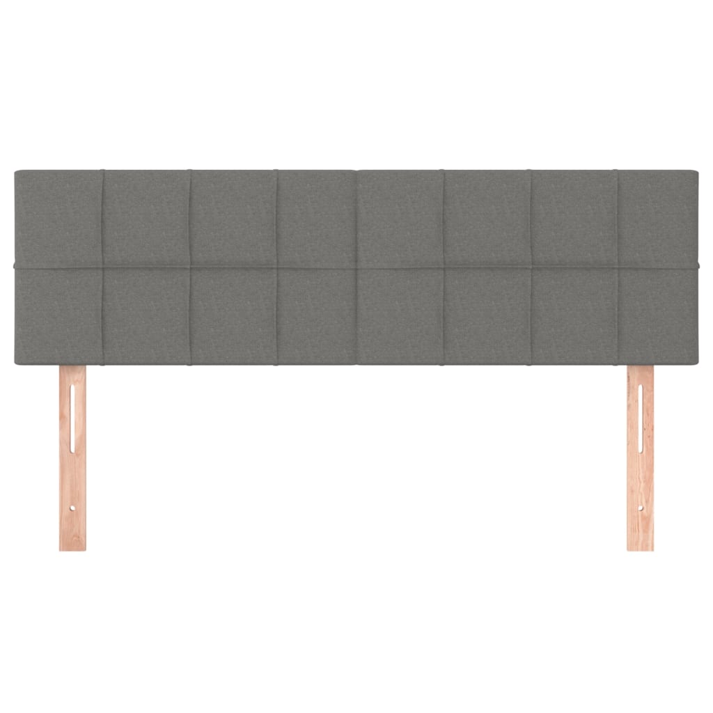 Headboards Dark Grey 144x5x78/88 cm Fabric