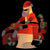 Christmas Inflatable Santa on Motorcycle LED 158 cm