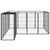 18-Panel Dog Playpen Black 50x100 cm Powder-coated Steel