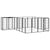 22-Panel Dog Playpen Black 50x100 cm Powder-coated Steel