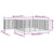 26-Panel Dog Playpen Black 50x100 cm Powder-coated Steel