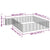 38-Panel Dog Playpen Black 50x100 cm Powder-coated Steel
