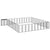 46-Panel Dog Playpen Black 50x100 cm Powder-coated Steel