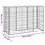 8-Panel Dog Playpen Black 50x100 cm Powder-coated Steel