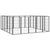 20-Panel Dog Playpen Black 50x100 cm Powder-coated Steel