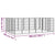 20-Panel Dog Playpen Black 50x100 cm Powder-coated Steel