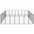 32-Panel Dog Playpen Black 50x100 cm Powder-coated Steel