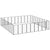 36-Panel Dog Playpen Black 50x100 cm Powder-coated Steel