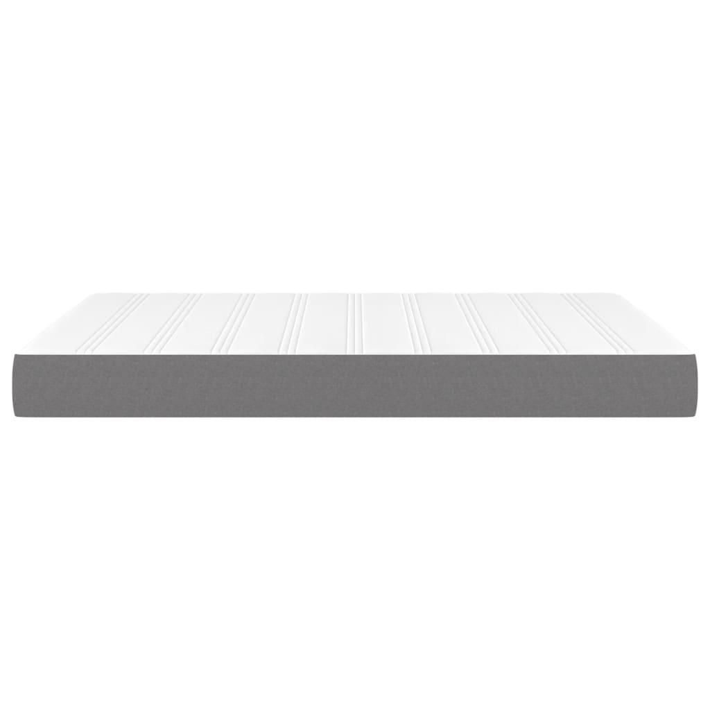 Pocket Spring Bed Mattress Dark Grey 137x190x20 cm Full Fabric