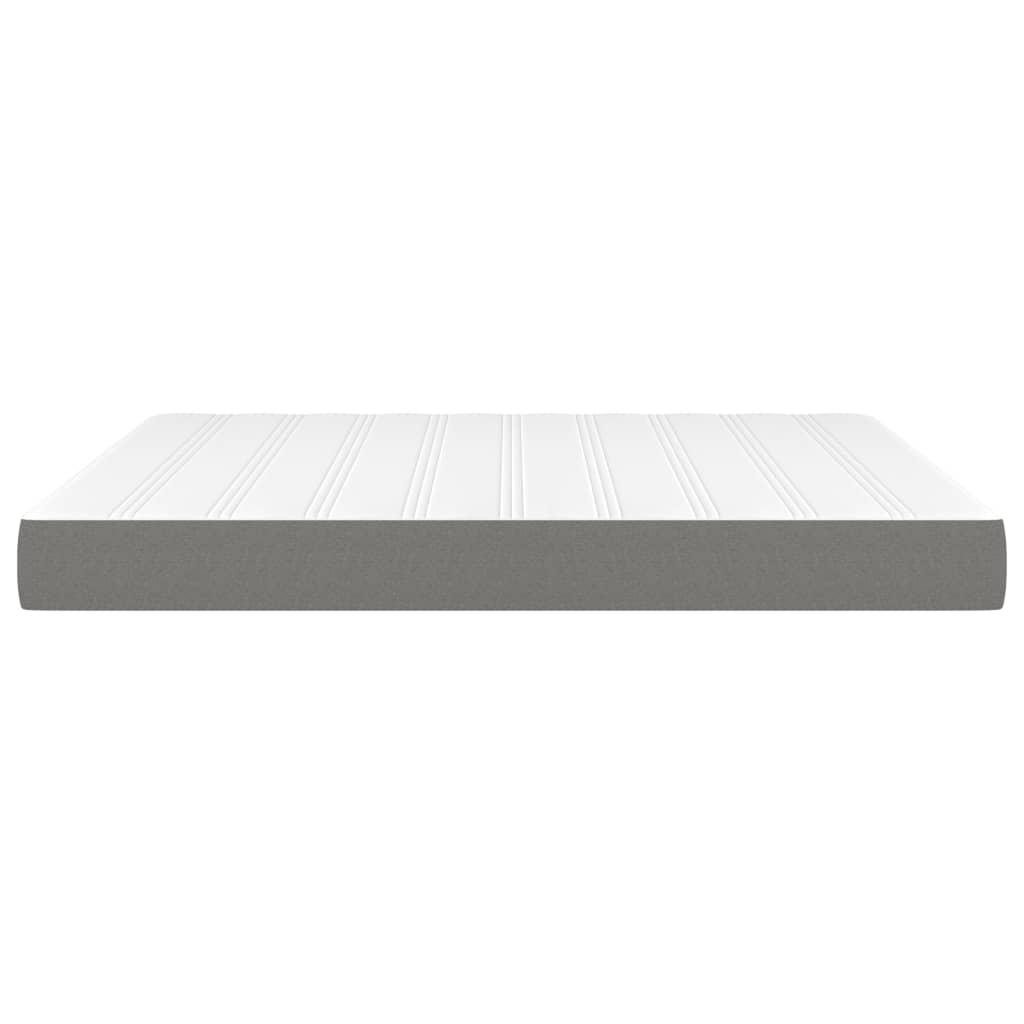 Pocket Spring Bed Mattress Dark Grey 152x203x20 cm Queen Fabric