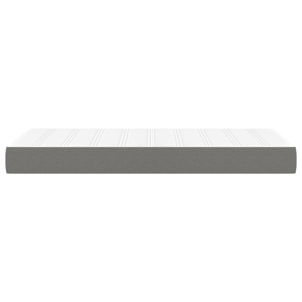 Pocket Spring Bed Mattress Dark Grey 107x203x20 cm Super Single Fabric